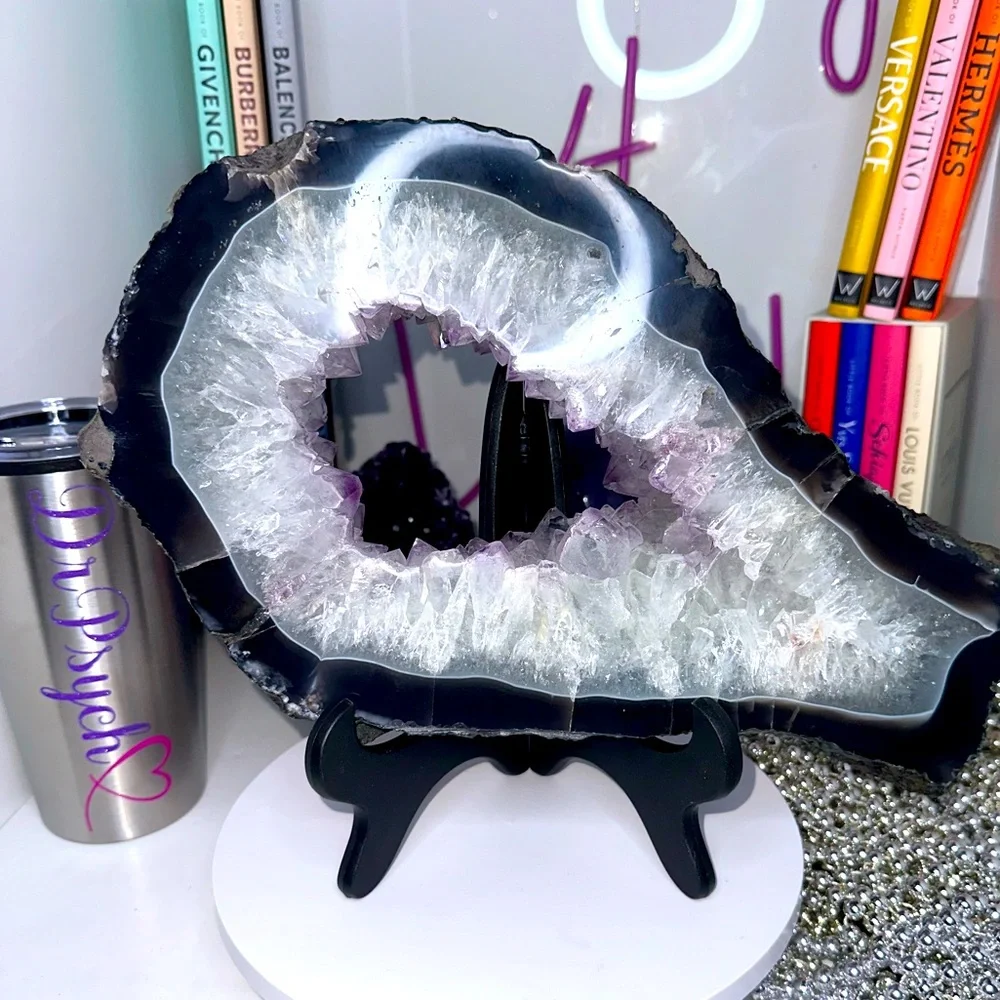 Agate & Amethyst “Mirror Mirror” Sugar Portal - AGMIRPORTL-001 - Picture 1 of 12